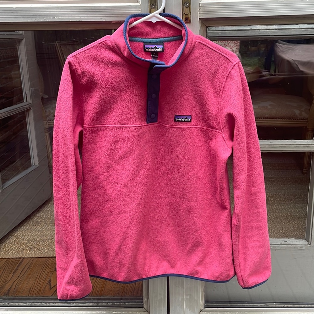 Patagonia Pink Snap T lightweight Fleece - Large